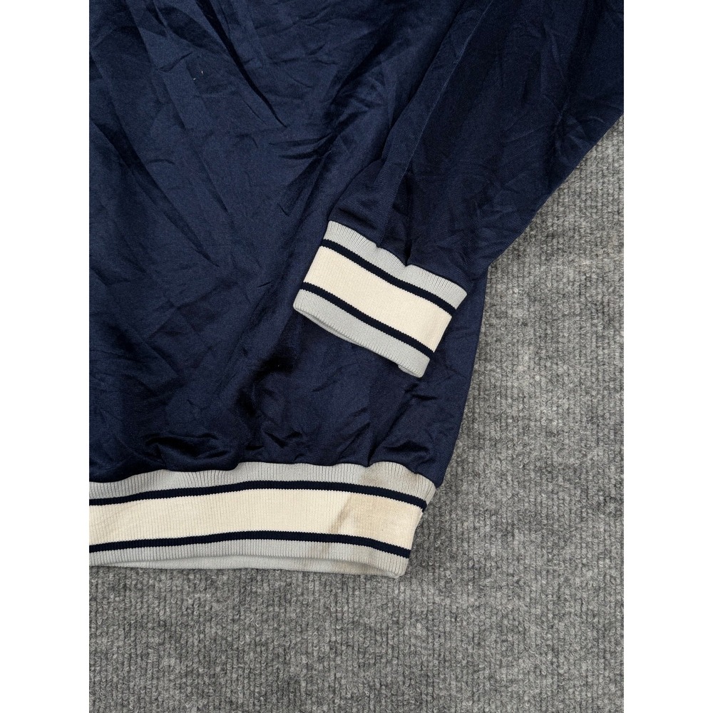 Vintage Champion USA V-Neck Pullover Windbreaker Navy White Trim Size Small 90s - Picture 15 of 16